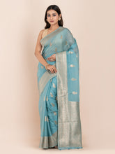 KAVVYA  BLUE BANARASI SILK SAREE
